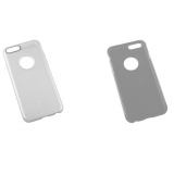 Силиконовая крышка LP для Apple iPhone 6, 6s синяя, серебряные вензеля, европакет