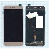 Дисплей (экран) в сборе с тачскрином для Huawei P10 Lite золотистый