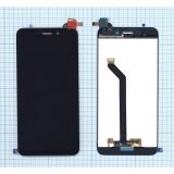 Дисплей (экран) в сборе с тачскрином для Huawei Honor 6C Pro черный (Premium LCD)