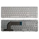 Клавиатура для ноутбука HP Pavilion 17 17-E белая с белой рамкой