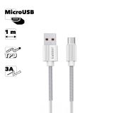 Кабель USB Earldom EC-137M MicroUSB 3A 1м TPU (белый)