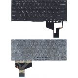 Клавиатура для ноутбука Sony VAIO SVF14 Fit 14 черная под подсветку без рамки