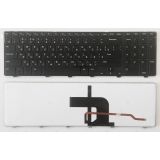 Клавиатура для ноутбука Dell Inspiron 15-3721 15R-5721 15R-5737 черная с подсветкой