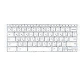 Клавиатура для ноутбука HP Chromebook 14A-NA белая без рамки