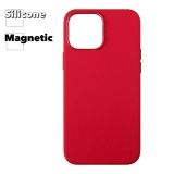 Силиконовый чехол для iPhone 13 Pro Max "Silicone Case" с поддержкой MagSafe (красный)