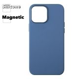 Силиконовый чехол для iPhone 13 Pro Max "Silicone Case" с поддержкой MagSafe (темно-синий)