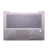 Клавиатура (топ-панель) для ноутбука Lenovo 520S-14IKB серая с светло-серым топкейсом