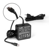 Универсальный блок питания (сетевой адаптер) TopON TOP-UC65D 5-20V 3.25A 65W Type-C Quick Charge 3.0 черный с сетевым кабелем