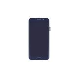 Дисплей (экран) в сборе с тачскрином для Samsung Galaxy S6 Edge SM-G925F темно-синий с рамкой (Premium SC LCD)
