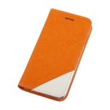 Чехол из эко – кожи OGDEN Sparkle для Apple iPhone 6, 6s раскладной, оранжевый