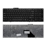 Клавиатура для ноутбука Sony Vaio VPC-F11, VPC-F12, VPC-F13 черная без рамки, плоский Enter