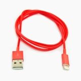 USB lightning Cable для Apple iPhone 5, iPad Mini, iPad красный, коробка