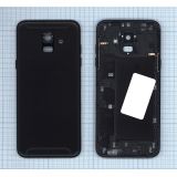 Задняя крышка аккумулятора для Samsung Galaxy A6 2018 A600F черная