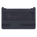 Клавиатура (топ-панель) для ноутбука HP Pavilion 250 G4, 250 G5, 255 G5 черная с черным топкейсом