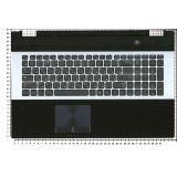 Клавиатура (топ-панель) для ноутбука Samsung RC730 NP-RC730-S01RU черная с серым топкейсом