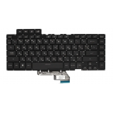 Клавиатура для ноутбука Asus ROG Zephyrus M GU502GV, GU502GU, S GX502GW, GX502GV, чёрная, без рамки, с RGB подсветкой