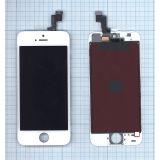 Дисплей (экран) в сборе с тачскрином для iPhone 5S/SE белый (Hancai) 