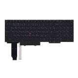 Клавиатура для ноутбука Lenovo Thinkpad E15 gen 2 черная с подсветкой и трекпоинтом