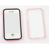 Защитная крышка LF для Apple iPhone 4, 4s черная, розовая, блистер