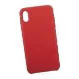 Защитная крышка для iPhone Xs Max Leather Сase кожаная (красная)