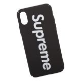Защитная крышка для iPhone X, Xs Soft Touch "Supreme" (черная, пакет)