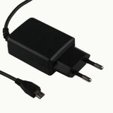 Блок питания (сетевой адаптер) MicroUSB 5V 2А + USB европакет