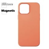 Силиконовый чехол для iPhone 13 Pro Max "Silicone Case" с поддержкой MagSafe (оранжевый)