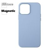 Силиконовый чехол для iPhone 13 Pro Max "Silicone Case" с поддержкой MagSafe (голубой)