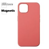 Силиконовый чехол для iPhone 13 "Silicone Case" с поддержкой MagSafe (розовый)