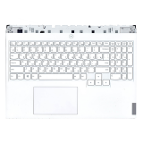 Клавиатура (топ-панель) для ноутбука Lenovo Legion 5 Pro-16ACH6 белая с белым топкейсом