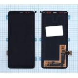 Дисплей (экран) в сборе с тачскрином для Samsung Galaxy A8 (2018) SM-A530F черный (Premium SC LCD)