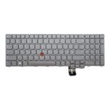 Клавиатура для ноутбука Lenovo ThinkPad P16 Gen 1, 2 серая с подсветкой