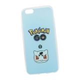 Силиконовый чехол Pokemon Go Сквиртл для Apple iPhone 6, 6S голубой