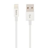 USB кабель Hoco X23 Skilled Lightning Charging Data Cable L=1M белый