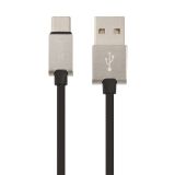 USB кабель Hoco U49 Refined Steel Charging Data Cable For Type-C L=1M черный