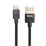 USB кабель Hoco U55 Outstanding Charging Data Cable For Micro L=1M черный