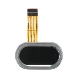 Кнопка HOME для Meizu M3 mini в сборе черная (окантовка серебряная)