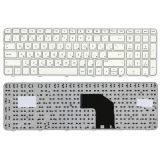 Клавиатура для ноутбука HP Pavilion G6-2000 белая с белой рамкой