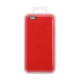 Силиконовый чехол для iPhone 6/6S Plus Silicone Case (красный, блистер)
