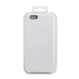 Силиконовый чехол для iPhone 6/6S Silicone Case (белый, блистер)