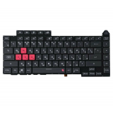 Клавиатура для ноутбука Asus ROG 5R G513, G513Q, G513QY, G513QM, G533 чёрная без рамки, с RGB 4-ZONE подсветкой