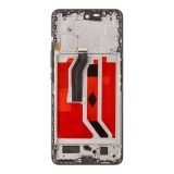 Дисплей (экран) в сборе с тачскрином для Huawei Honor X9b (ALI-NX1) черный с рамкой (Incell)