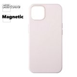 Силиконовый чехол для iPhone 13 "Silicone Case" с поддержкой MagSafe (светло-розовый)