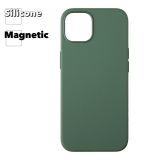 Силиконовый чехол для iPhone 13 "Silicone Case" с поддержкой MagSafe (зеленый)