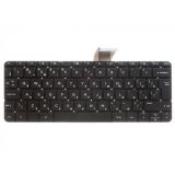 Клавиатура для ноутбука HP Stream X360 11-p черная без рамки, большой Enter