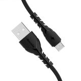 USB кабель REMAX PD-B47m Azeada Wing USB – MicroUSB 3А TPE 1м (черный)