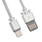 USB кабель REMAX RC-064i Dominator USB – Lightning 8-pin нейлон 1м (серебристый)