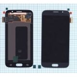 Дисплей (экран) в сборе с тачскрином для Samsung Galaxy S6 SM-G920F черный