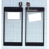 Сенсорное стекло (тачскрин) для Sony Xperia M2 Dual sim черное