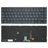 Клавиатура для ноутбука Asus UX435 черная без рамки, с подcвесткой (с креплениями)